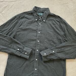 Gitman Bros Vintage Chamois Flannel Work Button Up Shirt Large